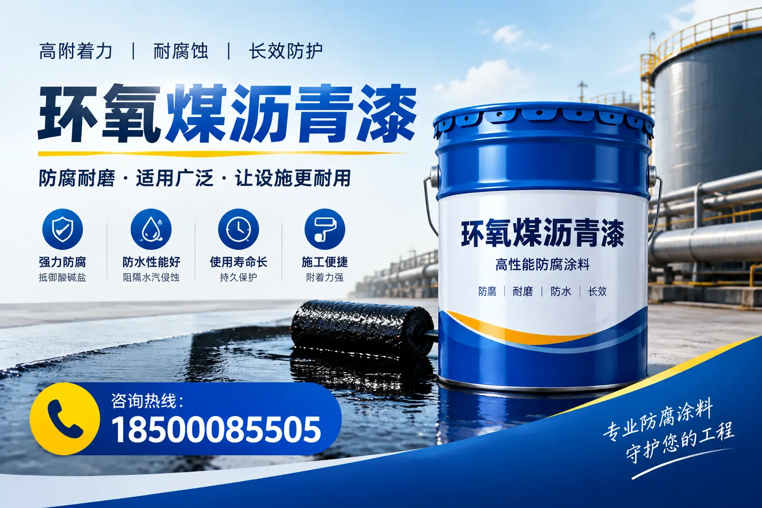 环氧煤沥青漆与其他涂料的对比分析,助力琼中企业决策